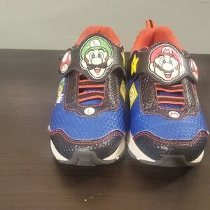 Mario / Nintendo Black and Blue Character Sneakers